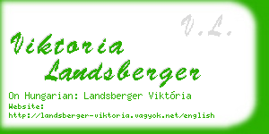 viktoria landsberger business card